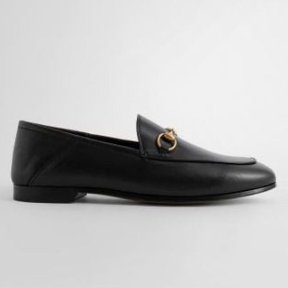 Gucci Brixton Horsebit Leather Convertible Loafers in Black